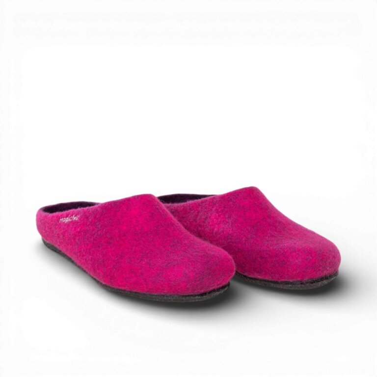 Gottstein Slippers Magicfelt 709 (100% Wool) dark pink (Size 36-42)
