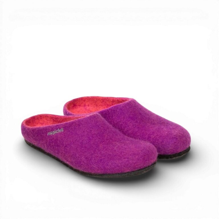 Gottstein Slippers Magicfelt 709 (100% Wool) purple (Size 36-42)