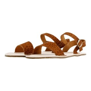Grand Step Shoes Barefoot Sandal Fira Barefoot Nubuck Leather Brown Ladies