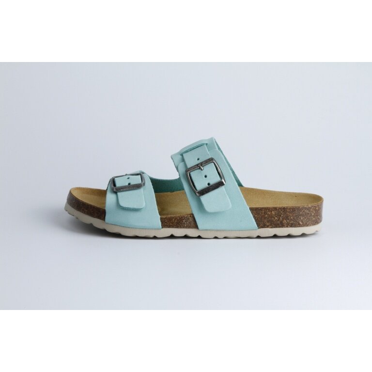 Grand Step Shoes Sandal Luca Nubuck (Leather) aqua blue