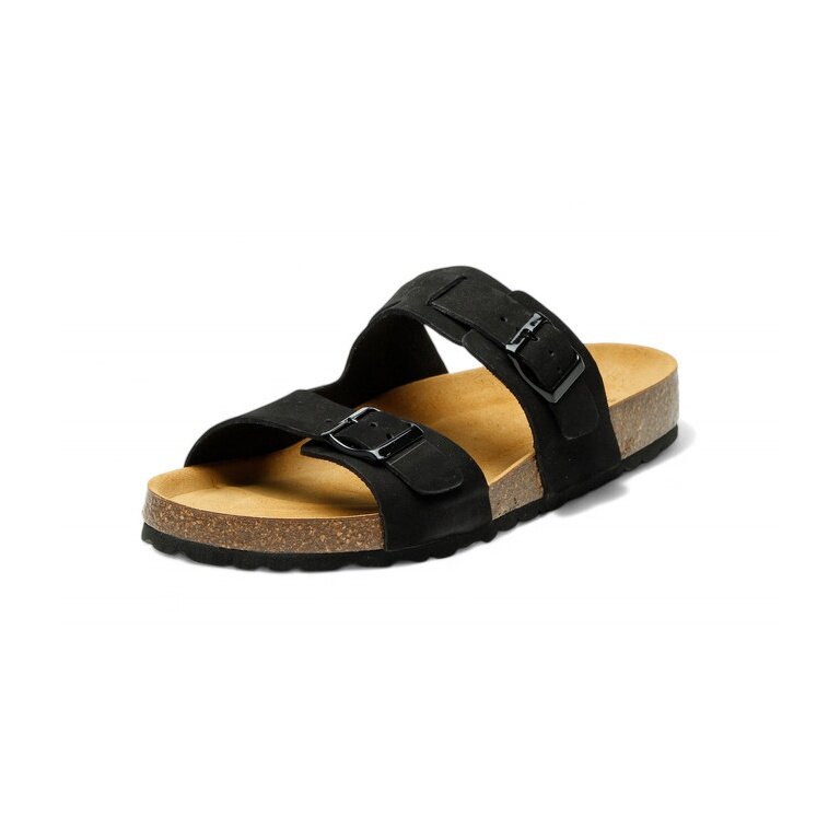 Grand Step Shoes Sandal Luca Nubuck (Leather) black