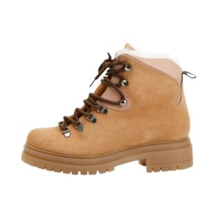 Grand Step Shoes Winter Shoes Demi Lace Bootie - brown Ladies