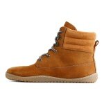 Grand Step Shoes Winter Boots - Barefoot Shoes Nox Barefoot Lace Bootie (Nubuck Leather) brown