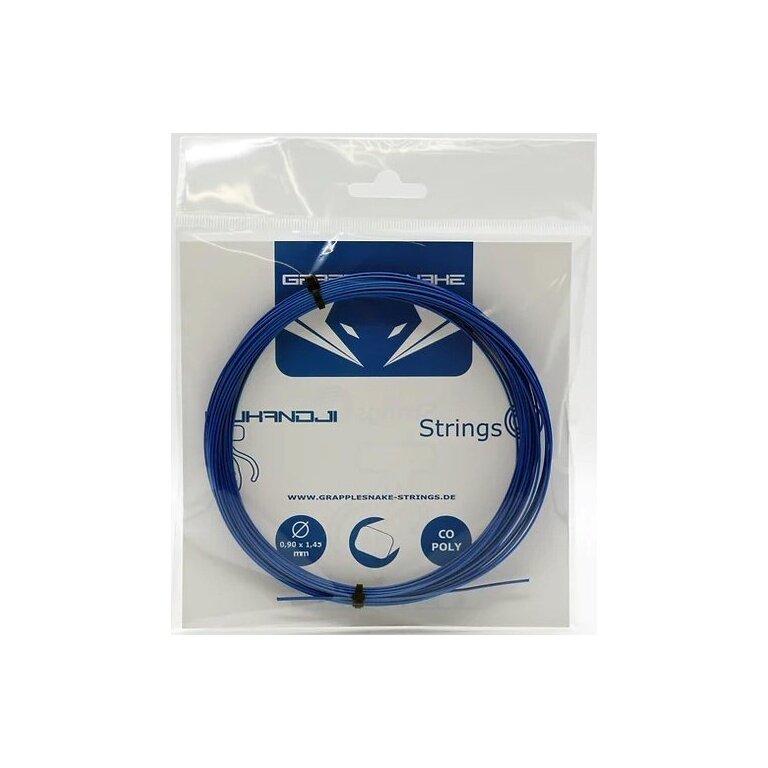 Grapplesnake Tennis String Irukandji (Durability+Spin) blue 12m Set