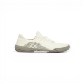 Groundies Barefoot Shoes G-Pure (Zero Drop, Anatomical Toe Box) White/Grey Men's