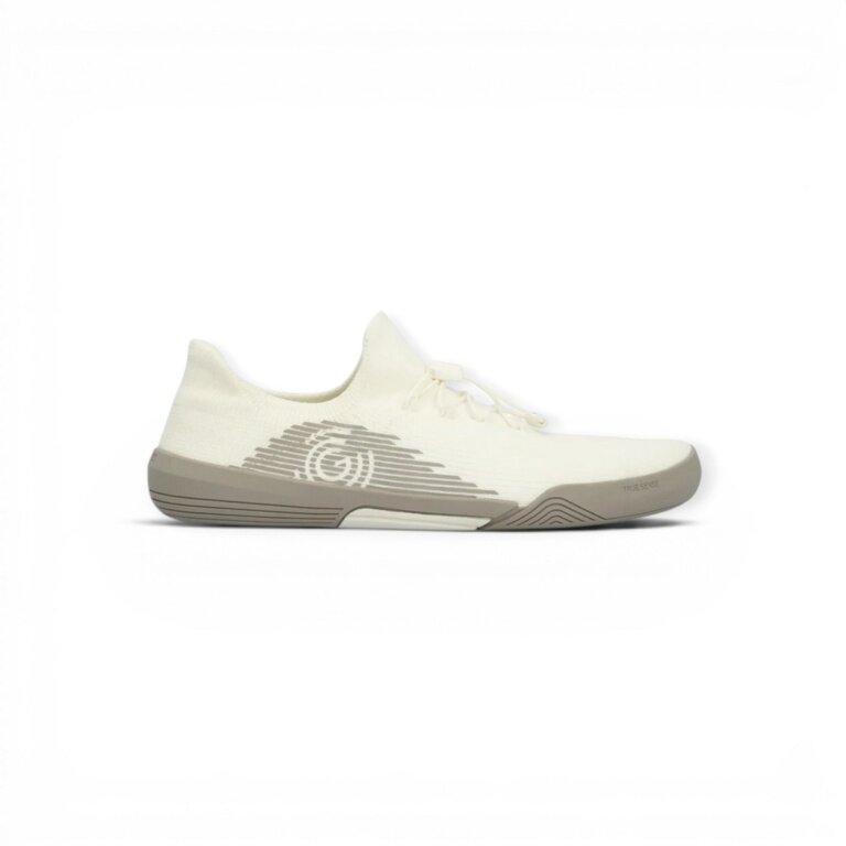 Groundies Barefoot Shoes G-Pure (Zero Drop, Anatomical Toe Box) White/Grey Men's