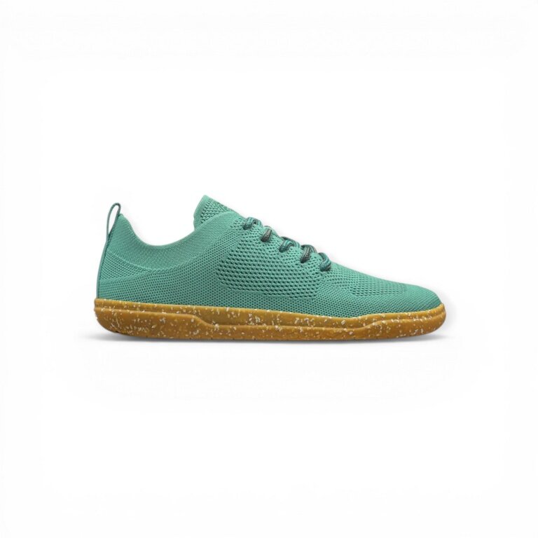Groundies Barefoot Shoes Sneakers Active Knit (Zero Drop, seamless) turquoise Ladies