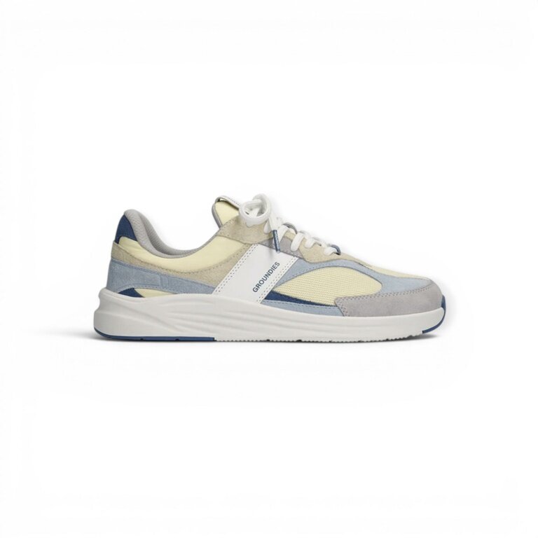 Groundies Minimal Sneakers Starlite 2.0 (Zero Drop, anatomical toe box) yellow/light blue men's