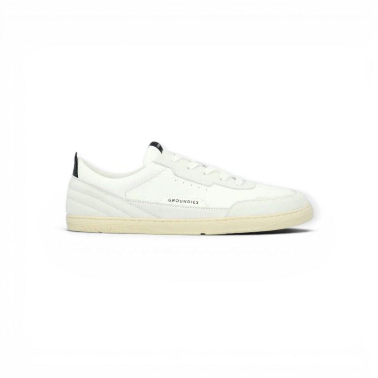Groundies Sneakers Zurich (Suede/Textile, Zero Drop) white/black men's