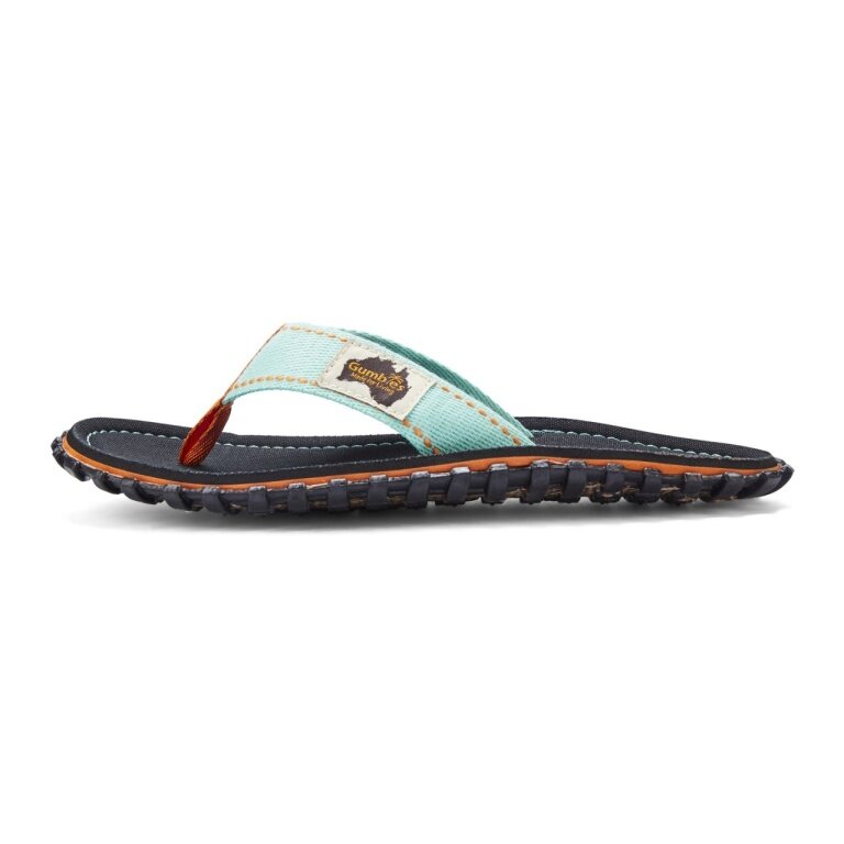 Gumbies Original Flip Flops Tricolor Black black/light blue