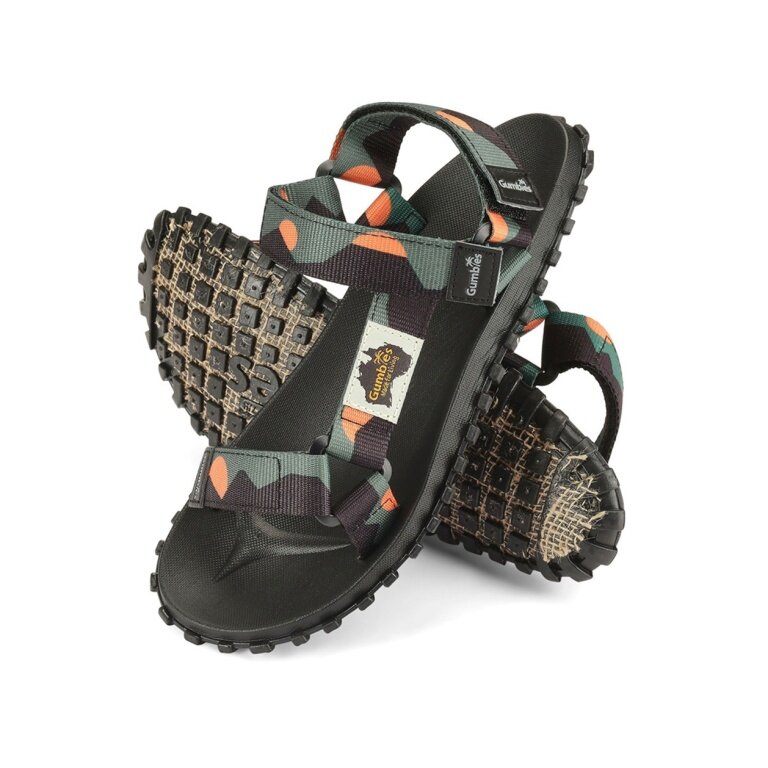 Gumbies Sandal Scrambler khaki/orange