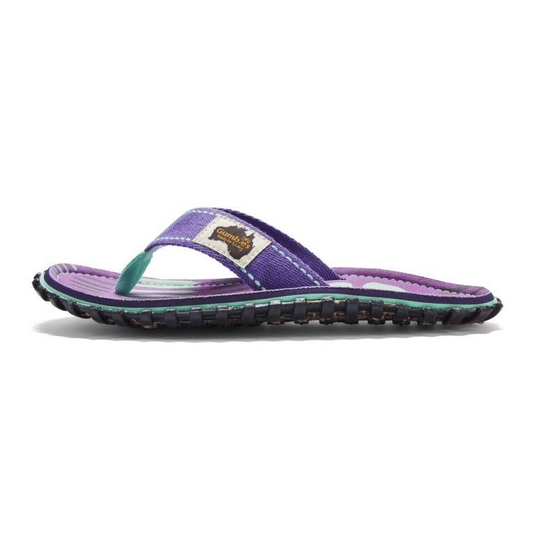 Gumbies Toe Sandals Original Flip Flops Blueberry Burst Violet Ladies