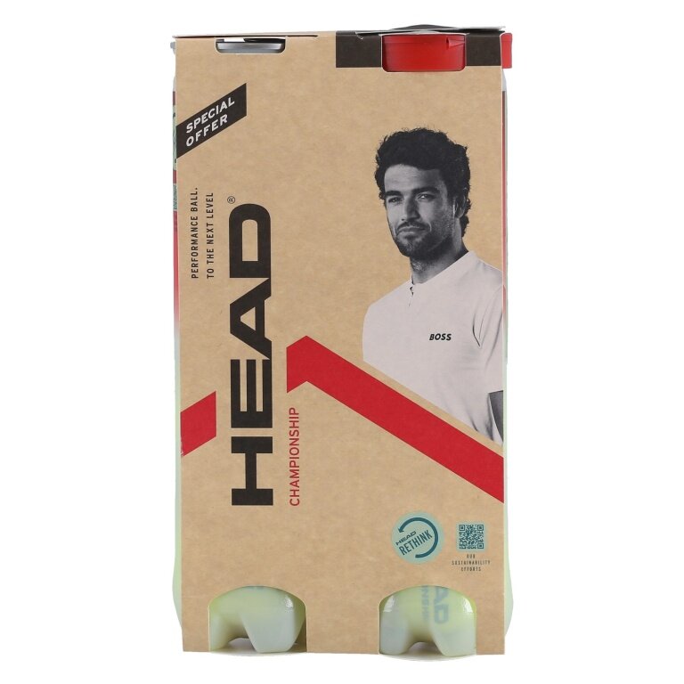 Head Tennis Balls Championship Novak Pack of 2 x 4 Balls