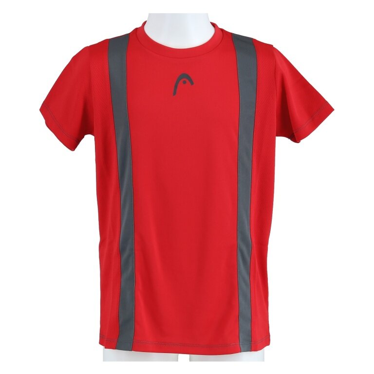 Head Tennis T-shirt Club 25 Tech (100% Polyester, breathable) 2026 red boys