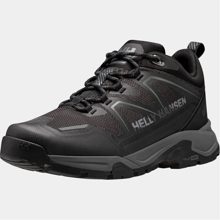 Helly Hansen Hiking Shoes Cascade Low HellyTech Waterproof Black Men