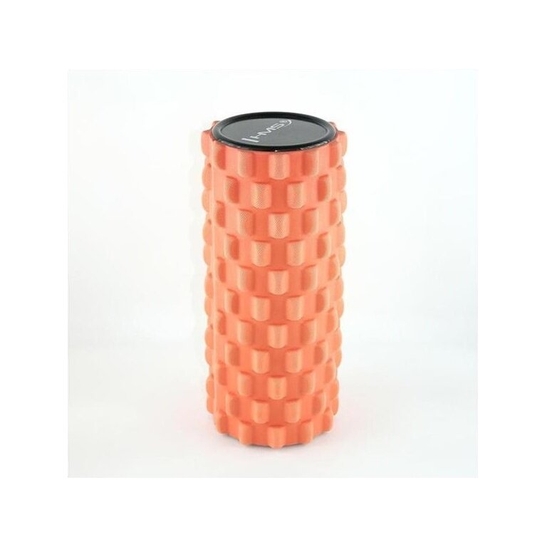 HMS Fitness Massage Roller FS107 (EVA foam, for full body training, massage knobs) orange - 1 piece