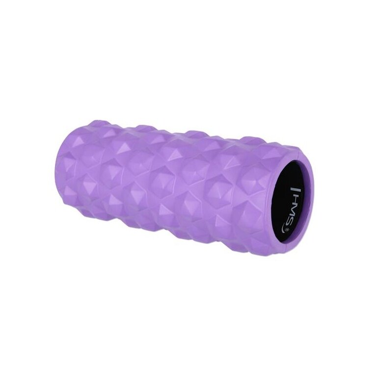 HMS Fitness Massage Roller FS107 (EVA foam, for full body training, massage knobs) violet - 1 piece