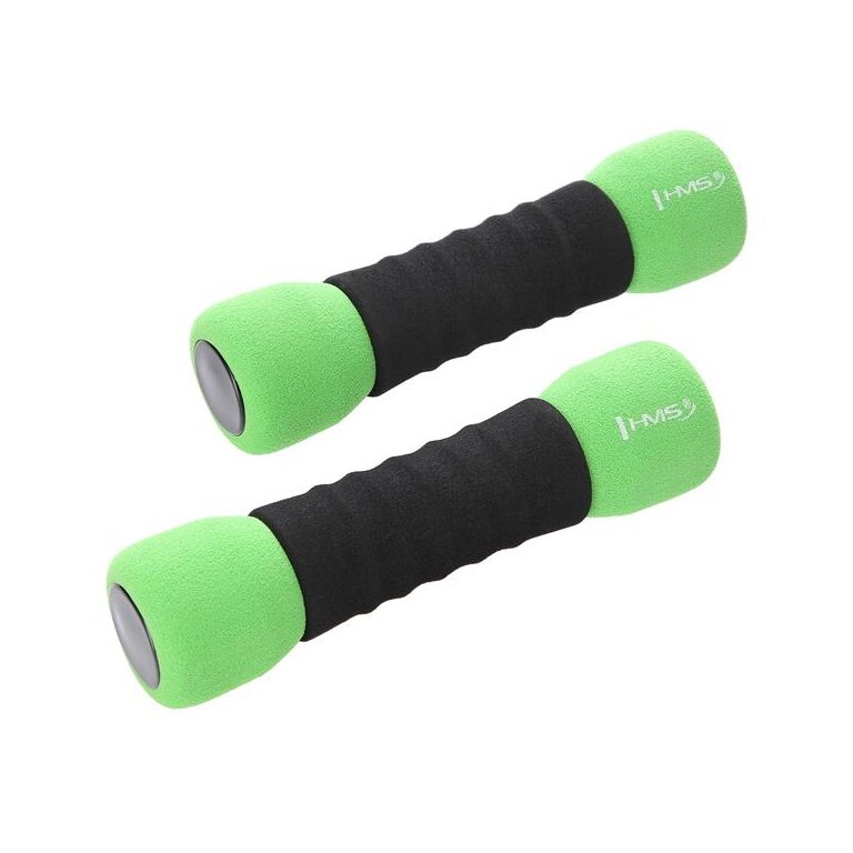 HMS Fitness CM07 soft dumbbells (2x1.5kg) black/green