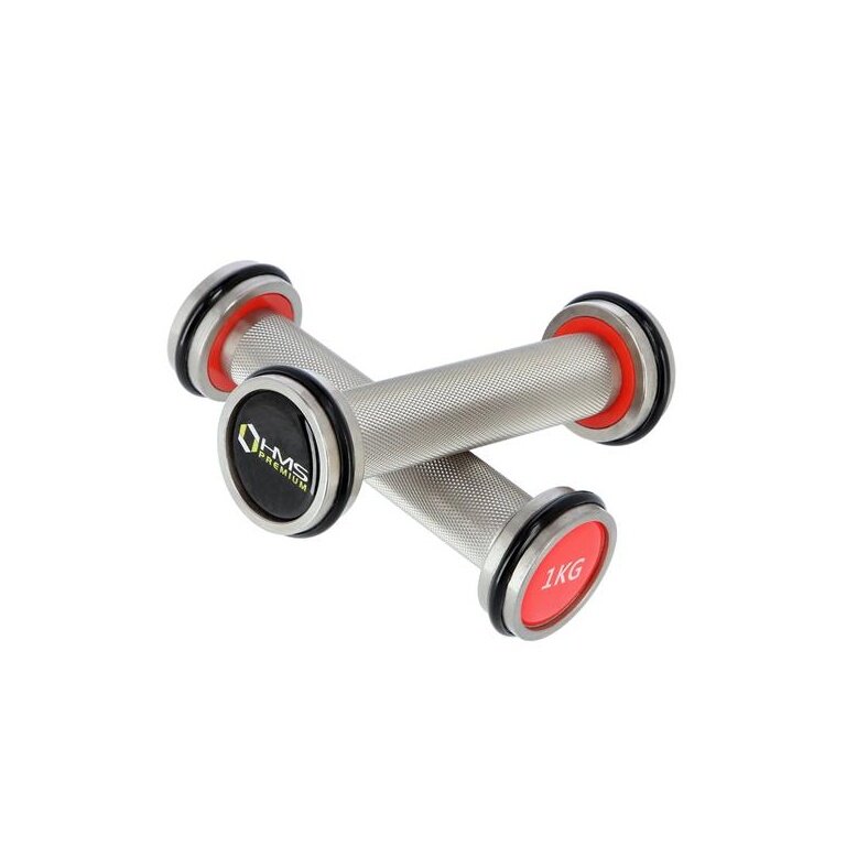 HMS Fitness Premium HH01 chrome dumbbell 2x1kg