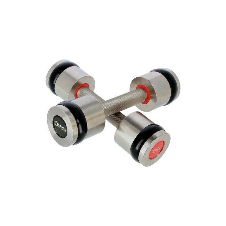 HMS Fitness Premium HH05 chrome dumbbell 2x5kg