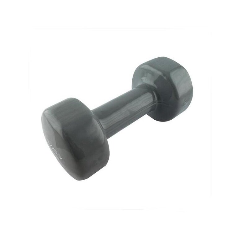 HMS Fitness 17023 Dumbbell made of cast iron with vinyl coating 5kg grey - 1