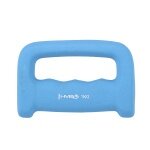 HMS Fitness Grip Dumbbell CK10 (Knuckle Duster) made of cast iron with neoprene coating - 1.0kg light blue - 1 piece