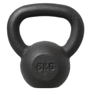 HMS Fitness Kettlebell KZG06 black 6.0kg - 1 piece -