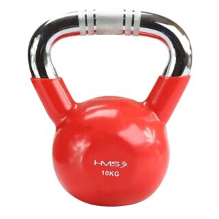 HMS Fitness Kettlebell KTC10 (Chrome Handle) red 10.0kg - 1 piece -