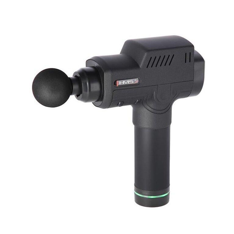 HMS Massage Gun with 6 Attachments PDM4482G for Deep Muscle Treatment (6 Attachments) black