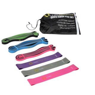 HMS Premium Resistance Band GU04 GU06 Pro Set assorted/colourful - 6 pieces