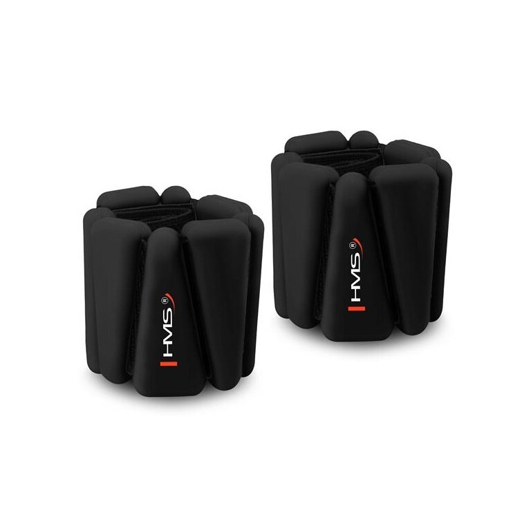 HMS Silicone Weight Cuffs SNK01 (for ankles and wrists) - 1 set 2x0.5kg - black