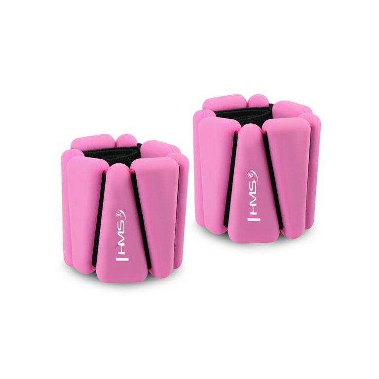 HMS Silicone Weight Cuffs SNK01 (for ankles and wrists) - 1 set 2x0.5kg - pink