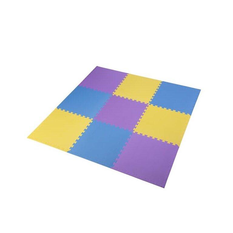 HMS Underlay Mat MP10 (Puzzle Mat 9 Elements) - yellow/blue/purple - 1 piece