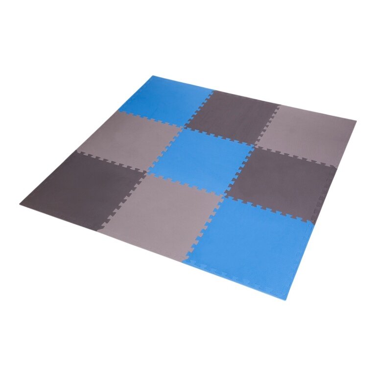 HMS Underlay Mat MP10 (Puzzle Mat 9 Elements, 10mm) - grey/blue - 1 piece
