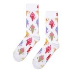 Happy Socks Daily Sock Crew Ice Cream (Ice Cream) white - 1 pair