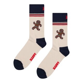 Happy Socks Daily Sock Crew Happy Gingerbread (Gingerbread) beige - 1 pair