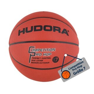 Hudora Basketball Competition Pro Hop (Size 7) brown