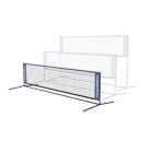Hudora net for tennis/badminton/shuttlecock adjustable height - Width 3 meters