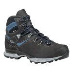 Hanwag Tatra Light Wide GTX Hiking Shoes (Suede, waterproof, trekking, wide) asphalt grey/blue men's