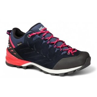 Hanwag Makra Pro Low Bunion GTX Hiking Shoes (Approach, waterproof, suede) navy/pink ladies