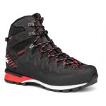 Hanwag Makra Pro Bunion GTX Hiking Shoes (Mountaineering, Waterproof, Suede) asphalt grey/red Men's