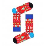 Happy Socks Daily Crew Sock All I Want For Christmas red - 1 Pair