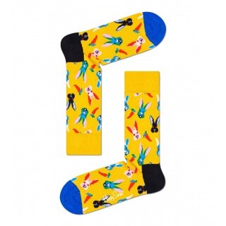 Happy Socks Daily Sock Crew Easter Bunny (Yellow) - 1 Pair