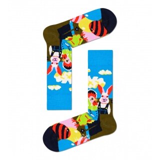 Happy Socks Daily Sock Crew Easter Egg (Easter Egg) blue - 1 pair