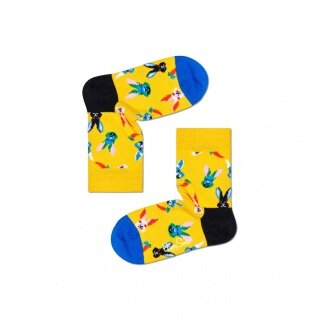 Happy Socks Daily Sock Crew Kids Easter Bunny (Yellow) - 1 Pair