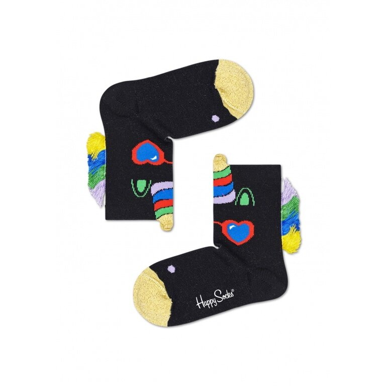 Happy Socks Daily Sock Kids Unicorn Black 1pc Boys/Girls