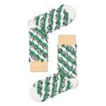 Happy Socks Daily Sock Crew Lashes white/green 1pc