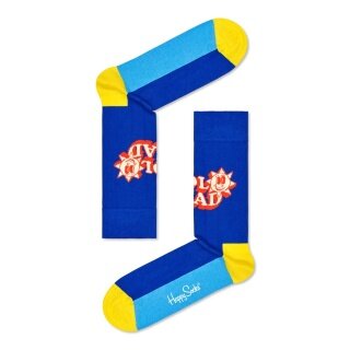 Happy Socks Daily Sock Crew Number One Dad dark blue/red - 1 pair