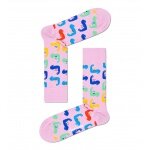 Happy Socks Daily Sock Crew World´s Strong pink - 1 Pair