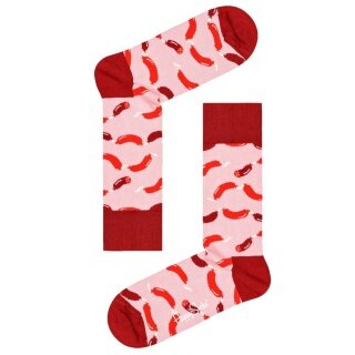Happy Socks Daily Sock Crew Sausage (Wurst) pink - 1 Pair